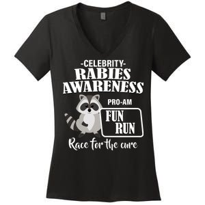 Cure For Rabies Fun Run Women's V-Neck T-Shirt