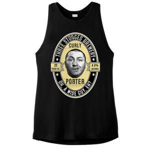 Curly Porter Three Stooges Ladies PosiCharge Tri-Blend Wicking Tank