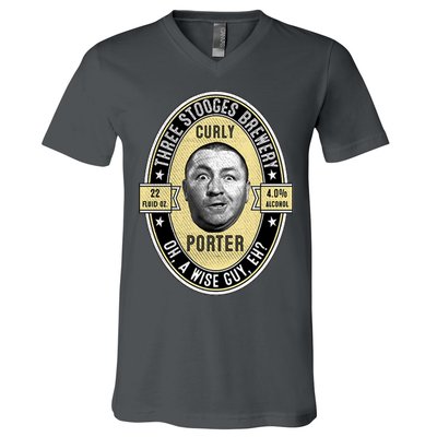 Curly Porter Three Stooges V-Neck T-Shirt