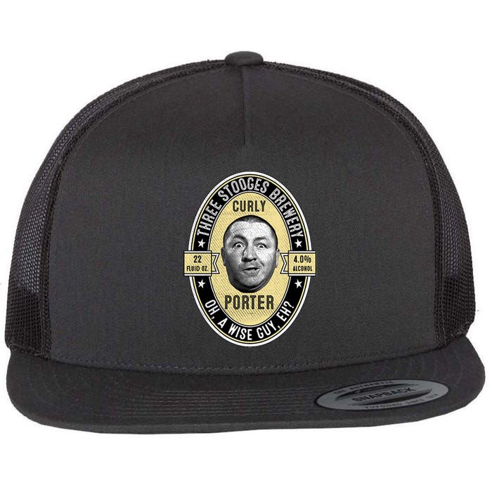 Curly Porter Three Stooges Flat Bill Trucker Hat