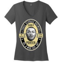 Curly Porter Three Stooges Women's V-Neck T-Shirt