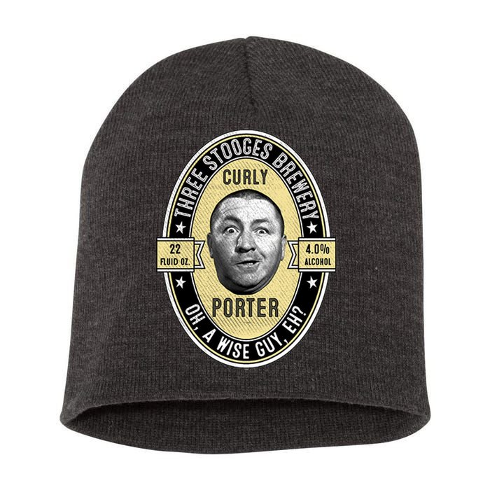 Curly Porter Three Stooges Short Acrylic Beanie