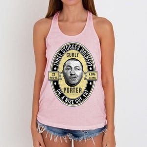 Curly Porter Three Stooges Women's Knotted Racerback Tank