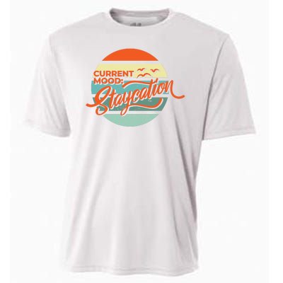 Current Mood Staycation  Cooling Performance Crew T-Shirt