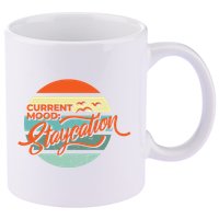Current Mood Staycation  11oz C Handle Ceramic Mug