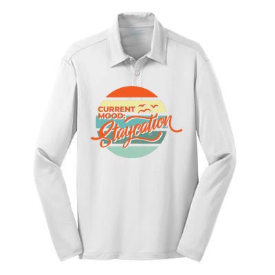 Current Mood Staycation  Silk Touch Performance Long Sleeve Polo