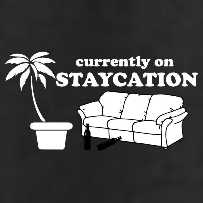 Currently On Staycation Funny Vacation Cool Comfort Performance Bucket Hat