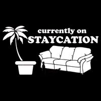 Currently On Staycation Funny Vacation Cooling Performance Crew T-Shirt