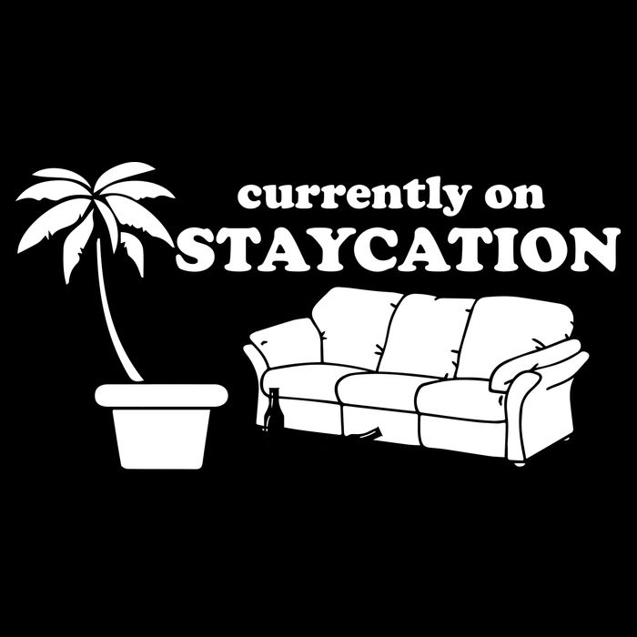 Currently On Staycation Funny Vacation Cooling Performance Crew T-Shirt