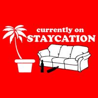 Currently On Staycation Funny Vacation Sweatshirt