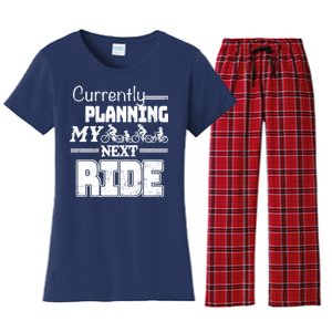 Currently Planning My Next Ride Women's Flannel Pajama Set