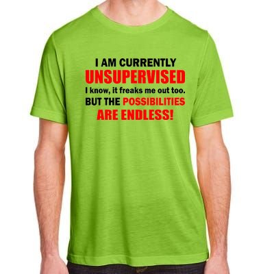 Currently Unsupervised Possibilities Are Endless Adult ChromaSoft Performance T-Shirt