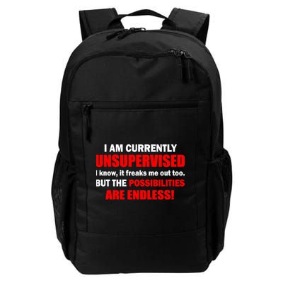 Currently Unsupervised Possibilities Are Endless Daily Commute Backpack