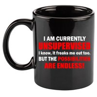 Currently Unsupervised Possibilities Are Endless 11oz C Handle Ceramic Mug