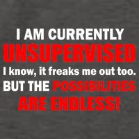 Currently Unsupervised Possibilities Are Endless Vector Backpack