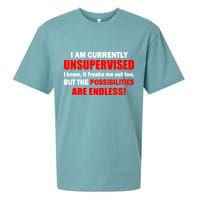 Currently Unsupervised Possibilities Are Endless Sueded Cloud Jersey T-Shirt