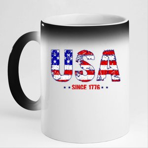 Chill Usa Since 1776 11oz Black Color Changing Mug