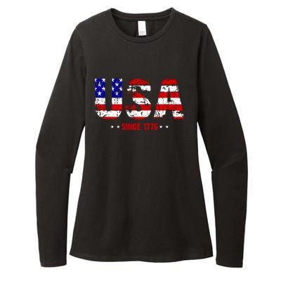 Chill Usa Since 1776 Womens CVC Long Sleeve Shirt