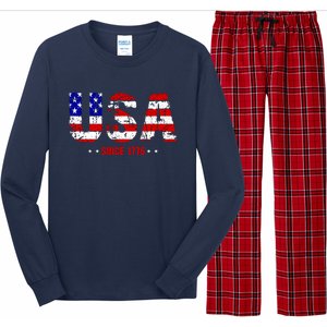 Chill Usa Since 1776 Long Sleeve Pajama Set