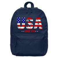 Chill Usa Since 1776 16 in Basic Backpack