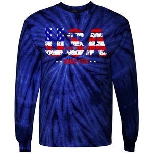 Chill Usa Since 1776 Tie-Dye Long Sleeve Shirt