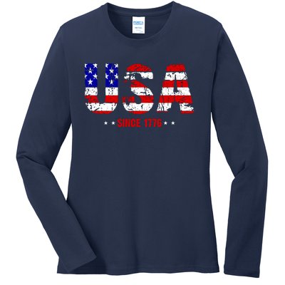 Chill Usa Since 1776 Ladies Long Sleeve Shirt