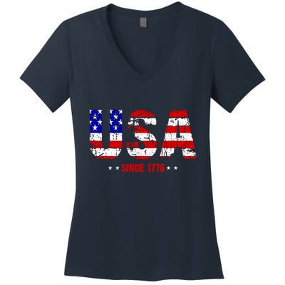 Chill Usa Since 1776 Women's V-Neck T-Shirt