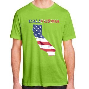 California United States America Patriotic Usa Flag Pride Gift Adult ChromaSoft Performance T-Shirt