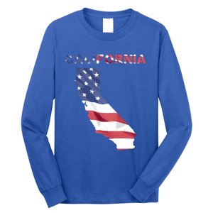 California United States America Patriotic Usa Flag Pride Gift Long Sleeve Shirt