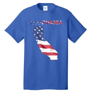 California United States America Patriotic Usa Flag Pride Gift Tall T-Shirt