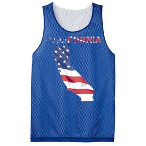 California United States America Patriotic Usa Flag Pride Gift Mesh Reversible Basketball Jersey Tank