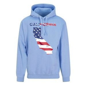 California United States America Patriotic Usa Flag Pride Gift Unisex Surf Hoodie