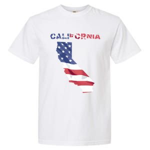 California United States America Patriotic Usa Flag Pride Gift Garment-Dyed Heavyweight T-Shirt