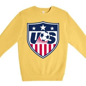 Cool Usa Soccer Team Jersey Premium Crewneck Sweatshirt