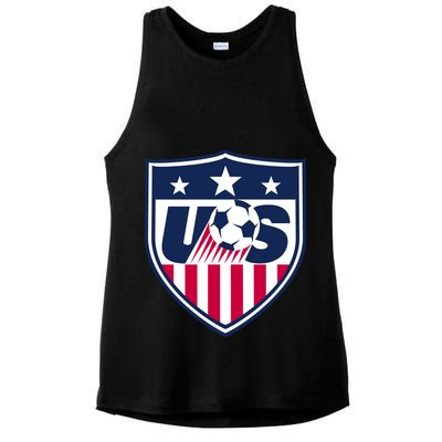 Cool Usa Soccer Team Jersey Ladies PosiCharge Tri-Blend Wicking Tank