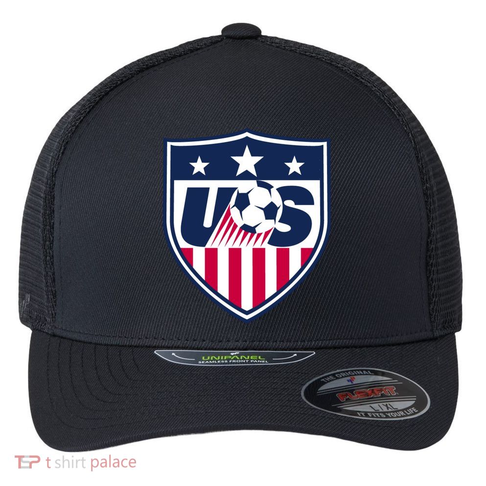 Cool Usa Soccer Team Jersey Flexfit Unipanel Trucker Cap