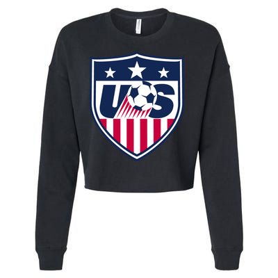 Cool Usa Soccer Team Jersey Cropped Pullover Crew