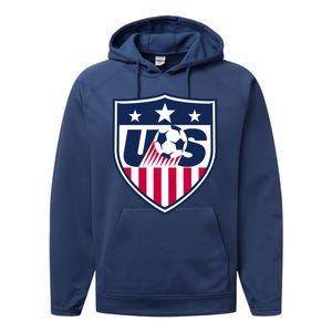 Cool Usa Soccer Team Jersey Performance Fleece Hoodie