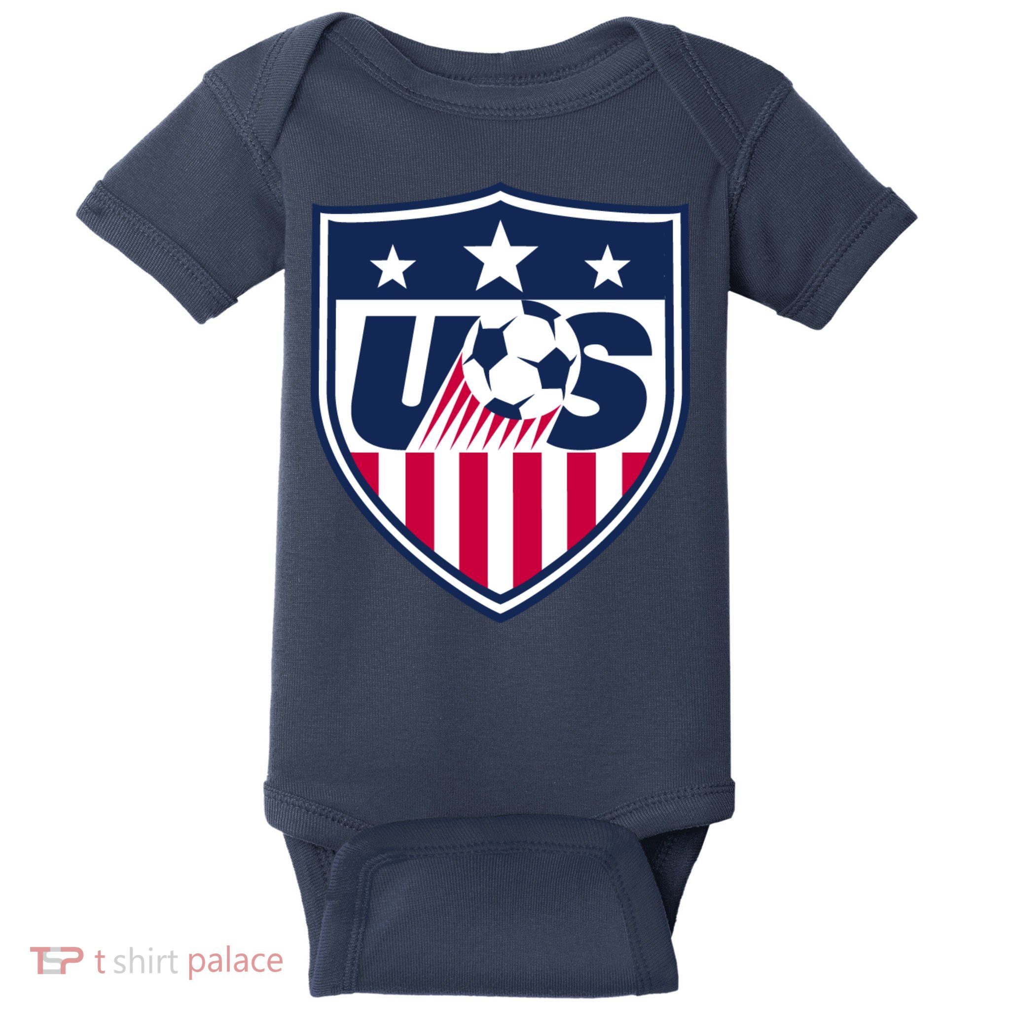 Cool Usa Soccer Team Jersey Baby Bodysuit
