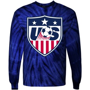 Cool Usa Soccer Team Jersey Tie-Dye Long Sleeve Shirt