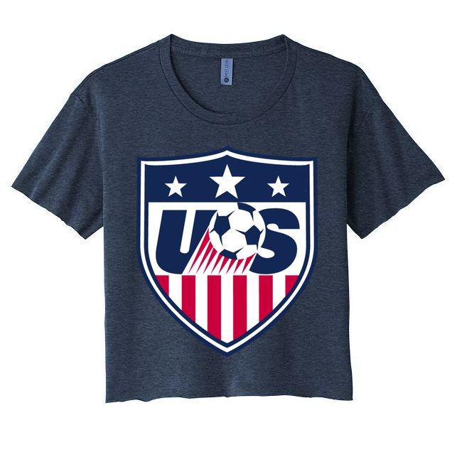 Cool Usa Soccer Team Jersey Crop Top