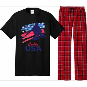 Curling USA Support The USA Flag Curl Clean Pajama Set