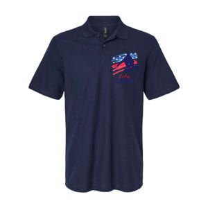 Curling USA Support The USA Flag Curl Clean Softstyle Adult Sport Polo