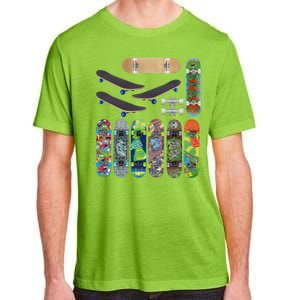 Cool Unique Skateboards Design Mash Up Adult ChromaSoft Performance T-Shirt