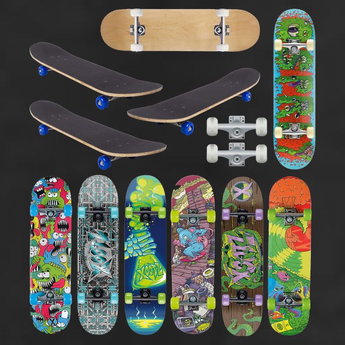Cool Unique Skateboards Design Mash Up Garment-Dyed Heavyweight T-Shirt