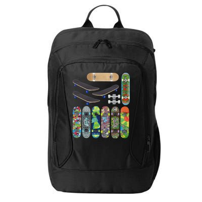 Cool Unique Skateboards Design Mash Up City Backpack