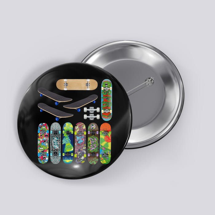 Cool Unique Skateboards Design Mash Up Button