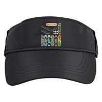 Cool Unique Skateboards Design Mash Up Adult Drive Performance Visor