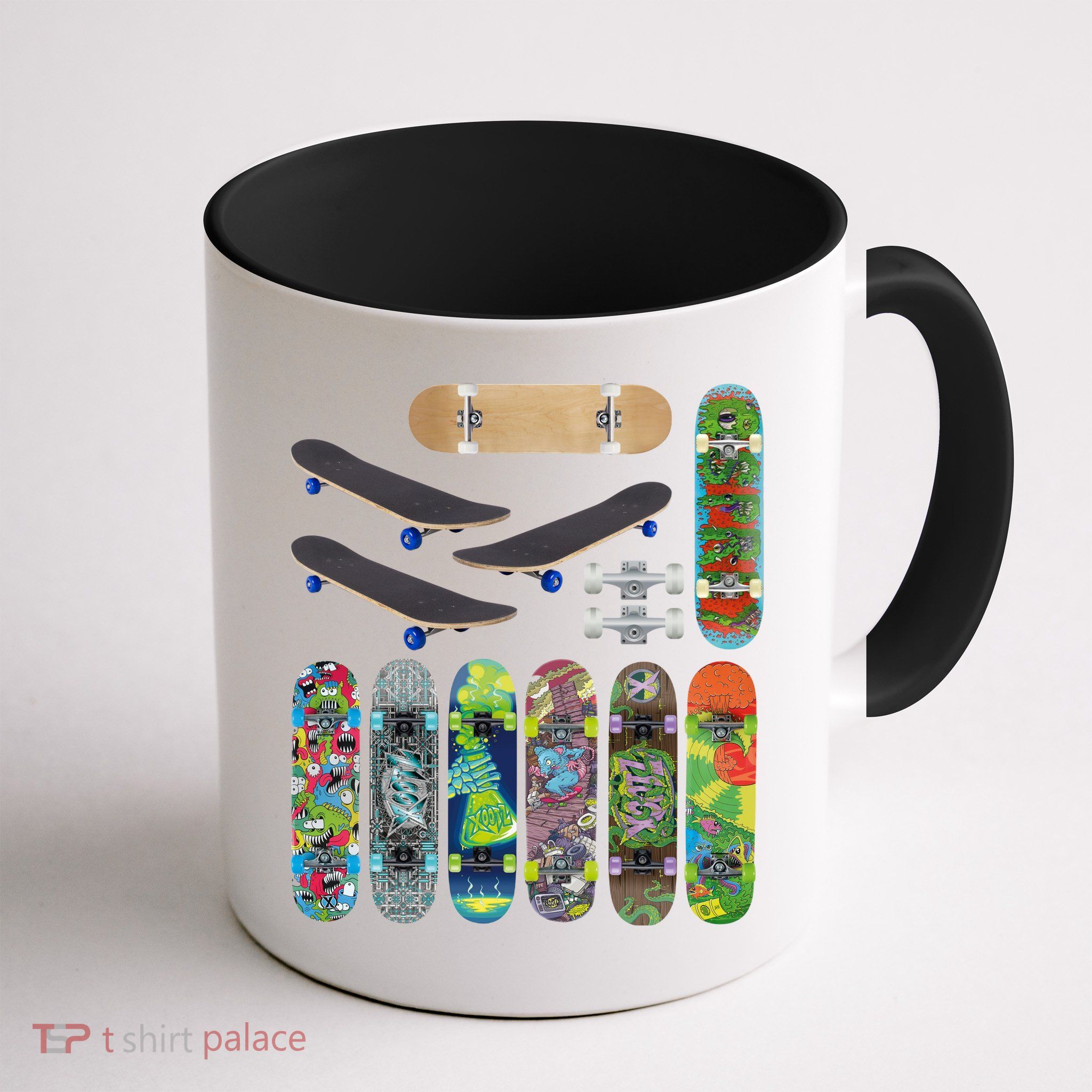 Cool Unique Skateboards Design Mash Up Mug