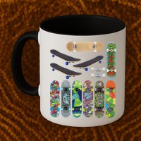 Cool Unique Skateboards Design Mash Up Mug